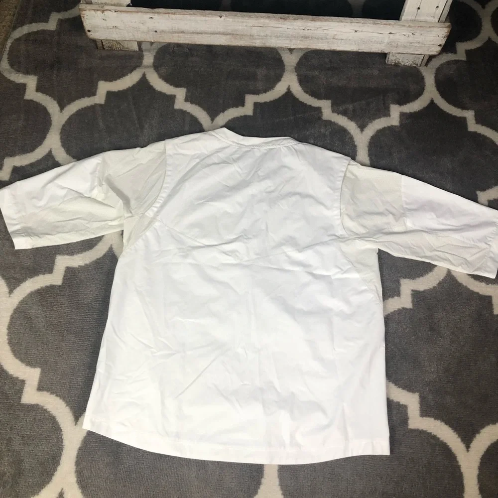 Nike Jacket Mens Size Large Baseball White Hot 897383-100 Pullover 3/4 Sleeve